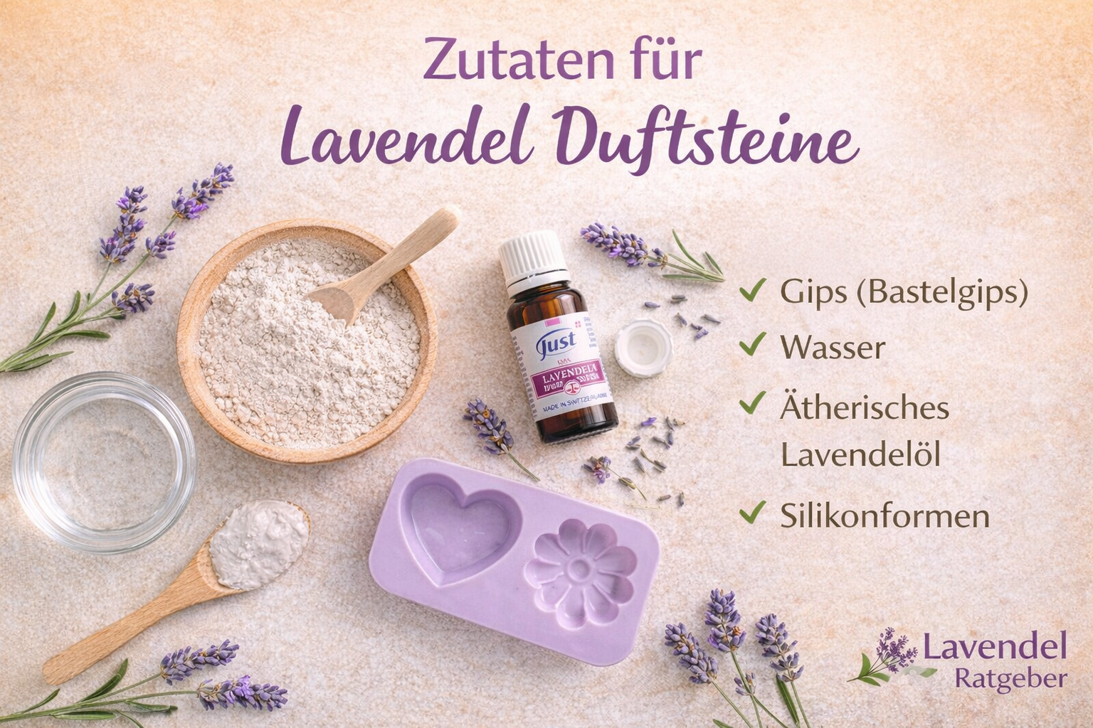 DIY Lavendel Duftsteine