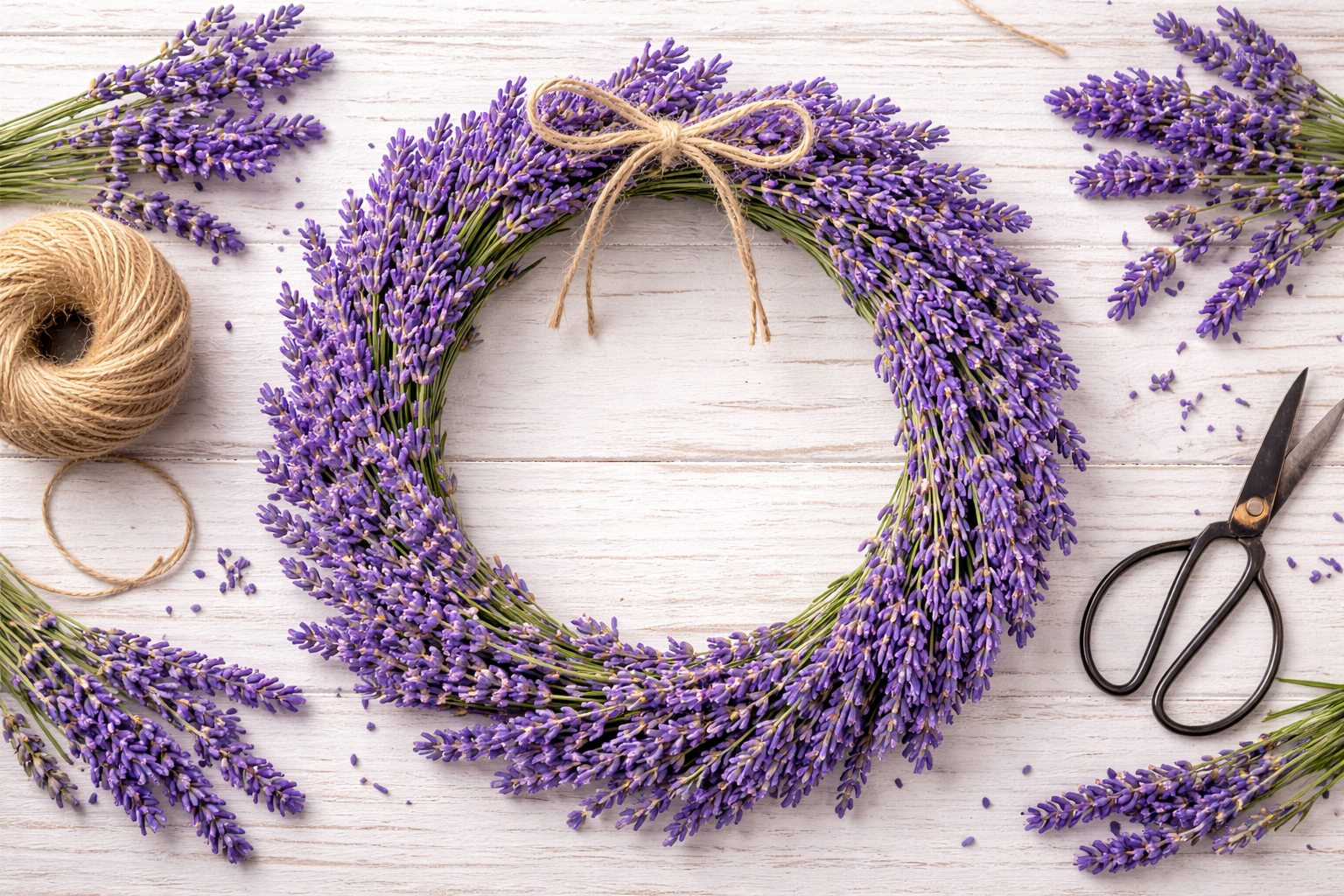 Lavendelkranz selber machen
