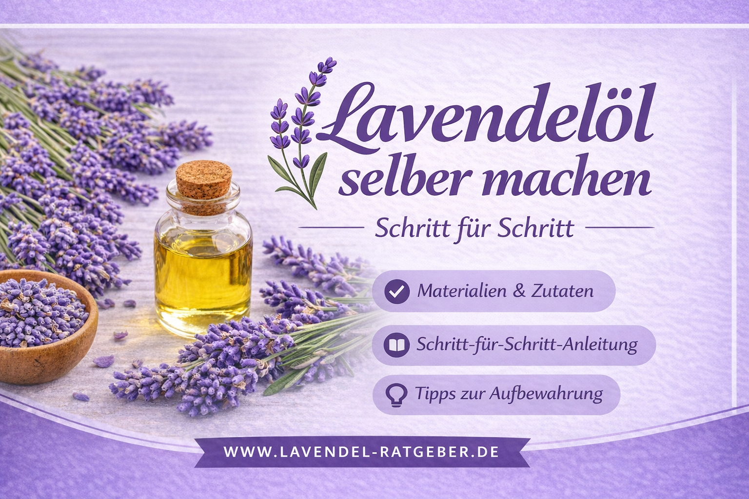 Lavendelöl selber machen